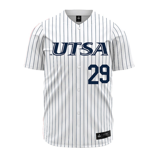 UTSA - NCAA Baseball : Christopher Gutierrez - Pinstripe Jersey-0