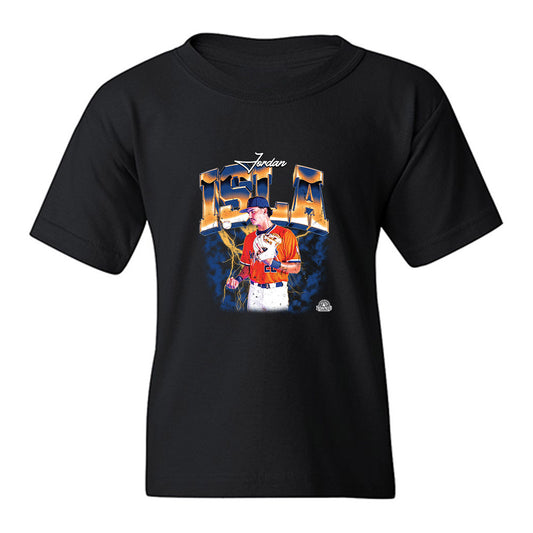 FPU - NCAA Baseball : Jordan Isla - Collage Youth T-Shirt-0