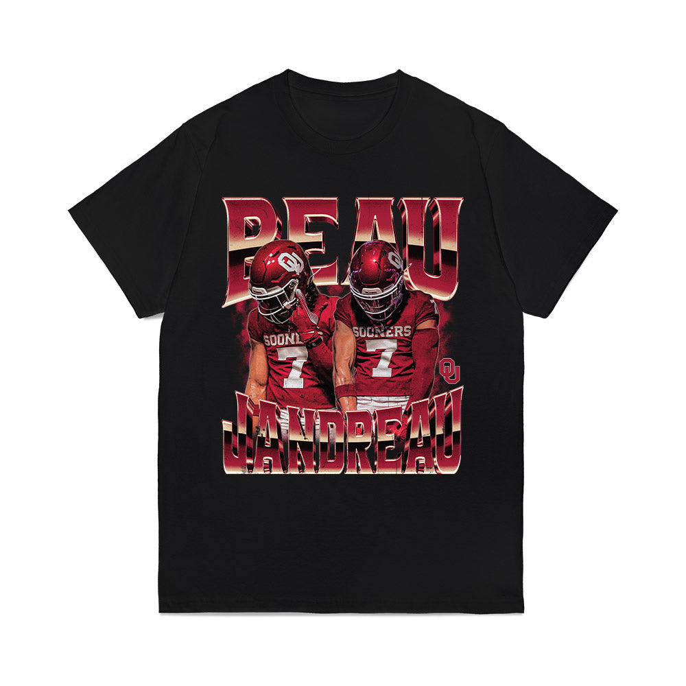 Oklahoma - NCAA Football : Beau Jandreau - Collage Comfort Colors T-Shirt-0
