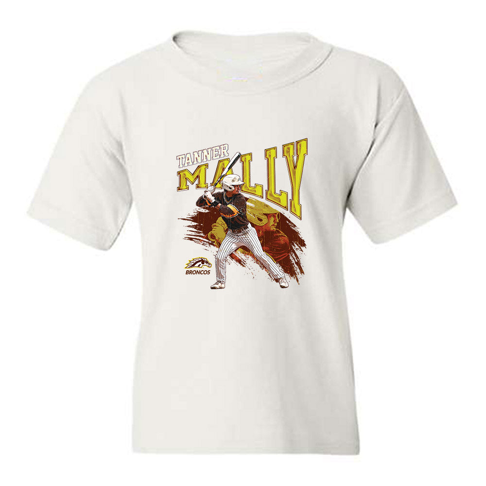 Western Michigan - NCAA Baseball : Tanner Mally - Individual Collage Youth T-Shirt-0