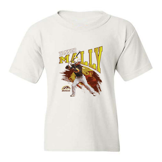 Western Michigan - NCAA Baseball : Tanner Mally - Individual Collage Youth T-Shirt-0