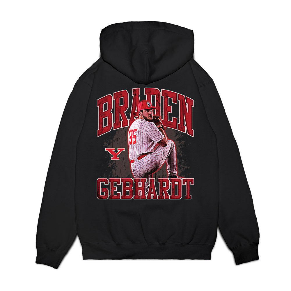 Youngstown State - NCAA Baseball : Braden Gebhardt - Collage Premium Hooded Sweatshirt-1