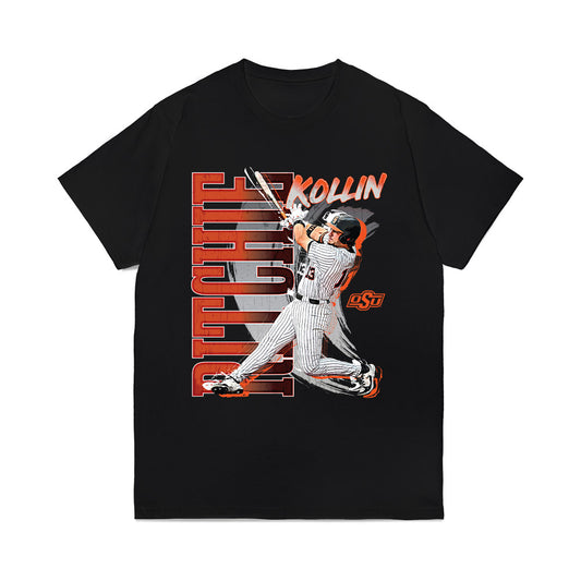 Oklahoma State - NCAA Baseball : Kollin Ritchie - Collage Comfort Colors T-Shirt-0