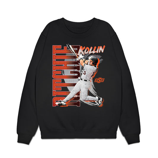 Oklahoma State - NCAA Baseball : Kollin Ritchie - Collage Premium Crewneck Sweatshirt-0