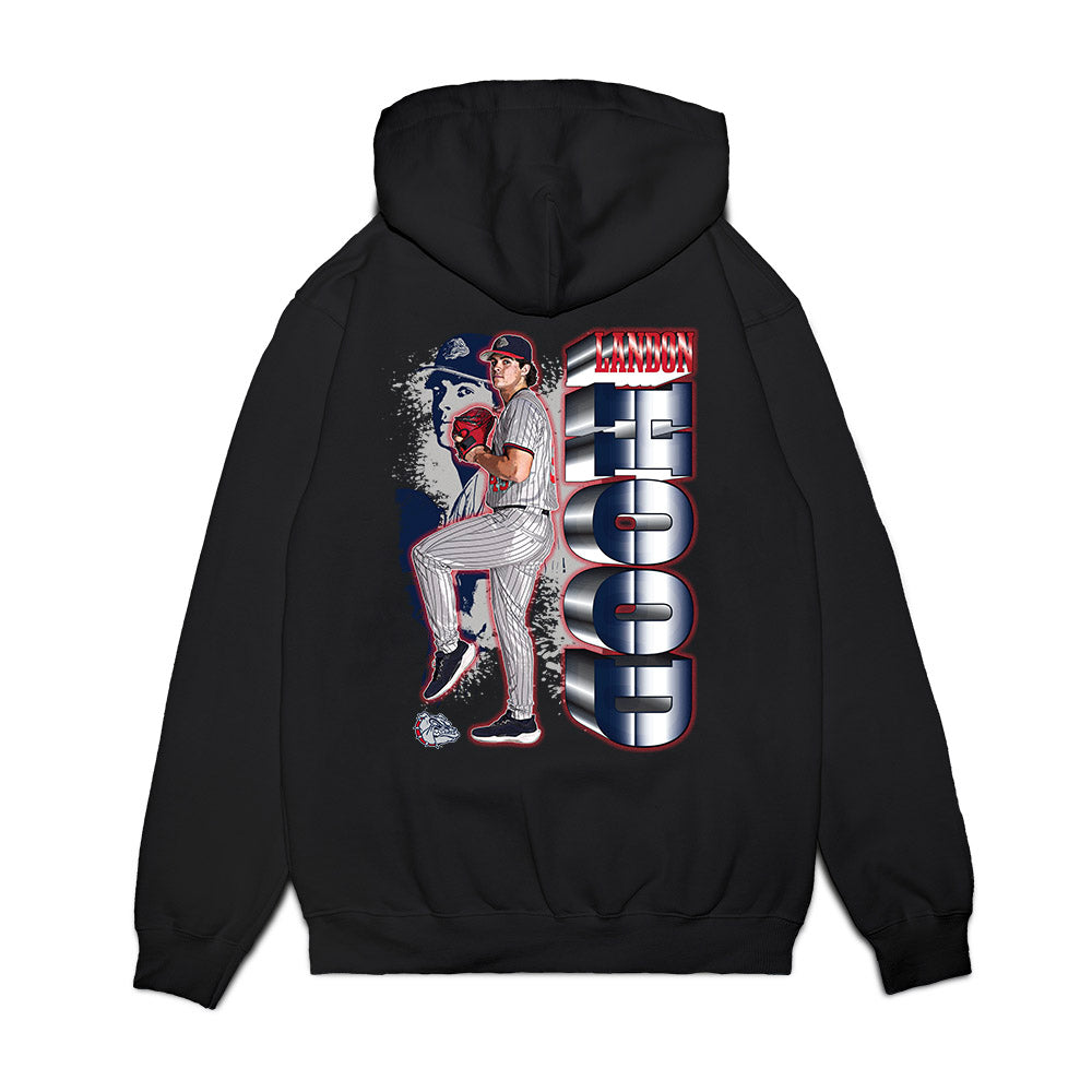 Gonzaga - NCAA Baseball : Landon Hood - Collage Premium Hooded Sweatshirt-1