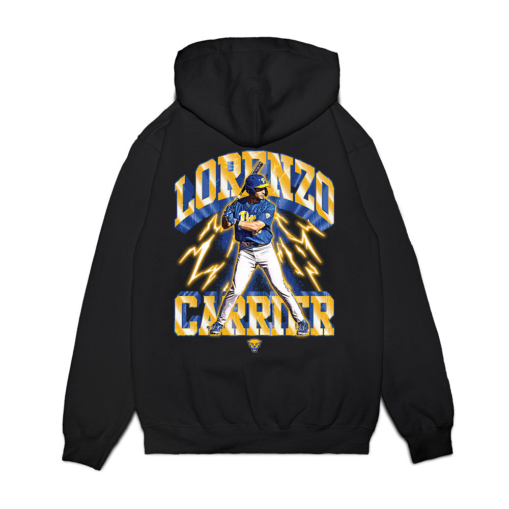 Pittsburgh - NCAA Baseball : Lorenzo Carrier - Collage Premium Hooded Sweatshirt-1
