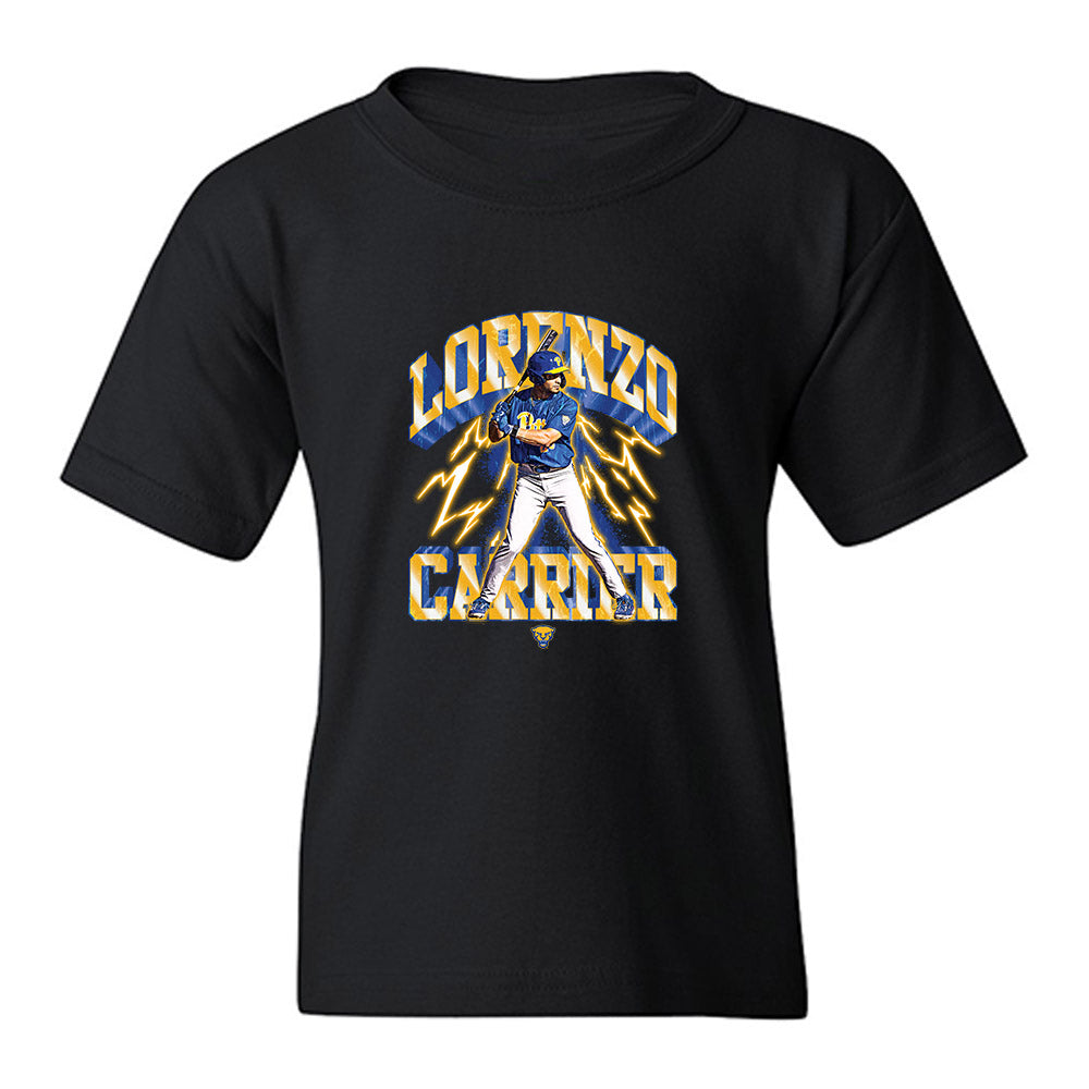 Pittsburgh - NCAA Baseball : Lorenzo Carrier - Youth T-Shirt-0