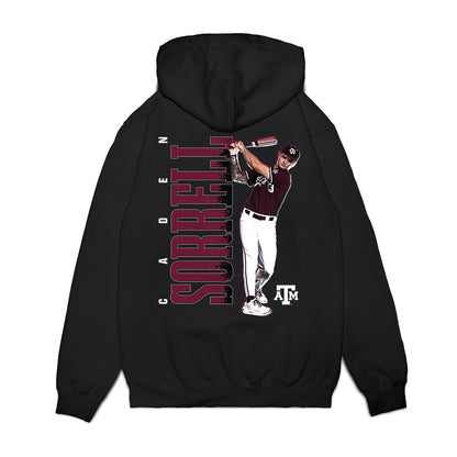 Texas A&M - NCAA Baseball : Caden Sorrell - Collage Premium Hooded Sweatshirt-1