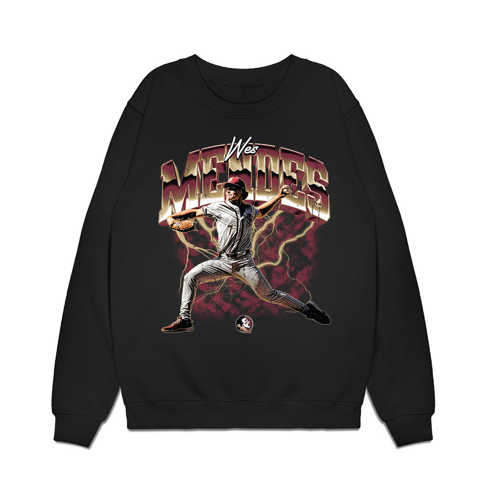 FSU - NCAA Baseball : Wes Mendes - Collage Premium Crewneck Sweatshirt-0
