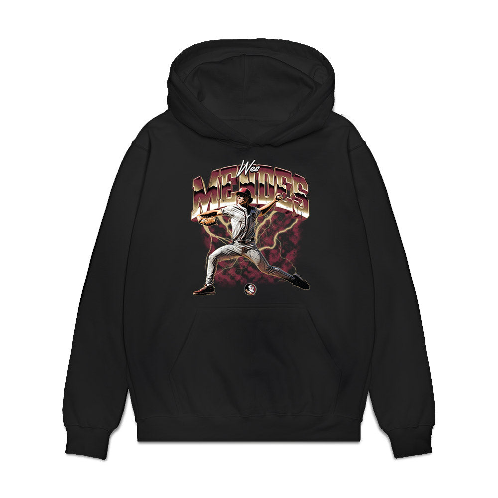 FSU - NCAA Baseball : Wes Mendes - Collage Premium Hooded Sweatshirt-0