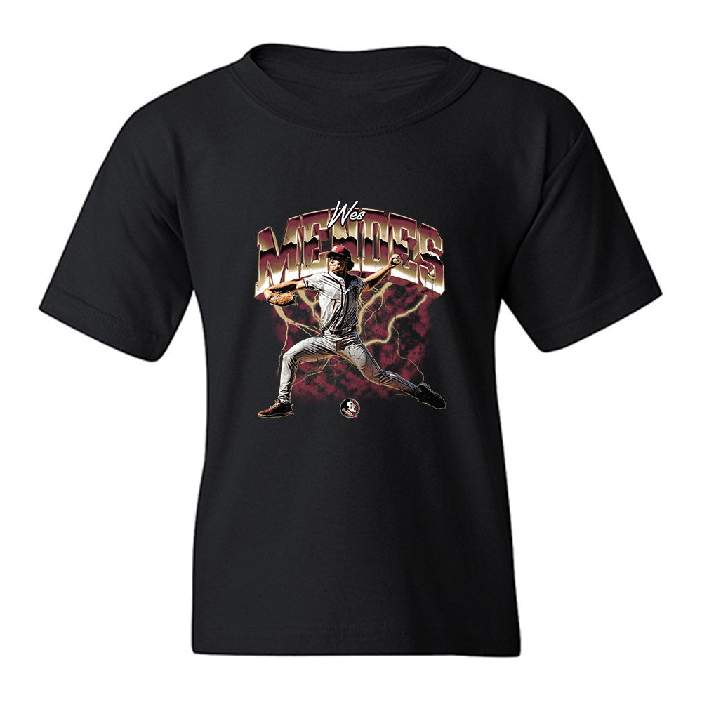 FSU - NCAA Baseball : Wes Mendes - Collage Youth T-Shirt-0
