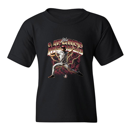 FSU - NCAA Baseball : Wes Mendes - Collage Youth T-Shirt-0