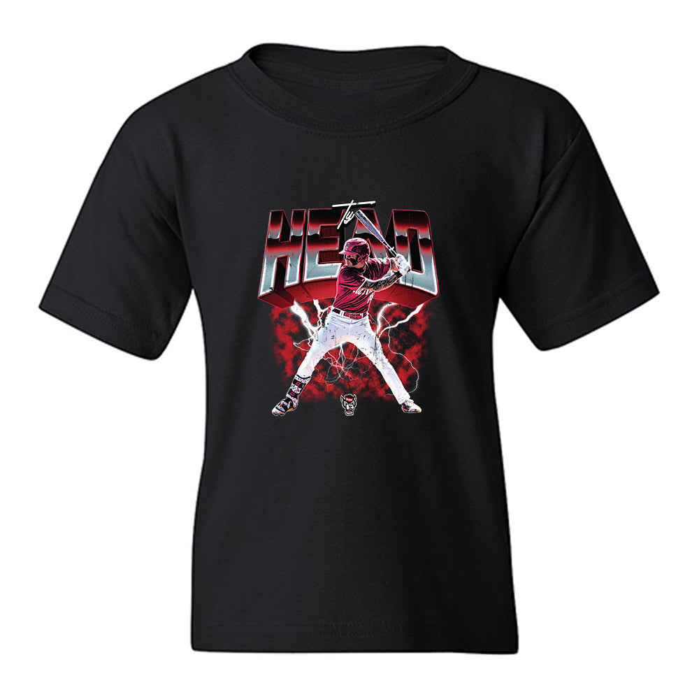 NC State - NCAA Baseball : Ty Head - Collage Youth T-Shirt-0