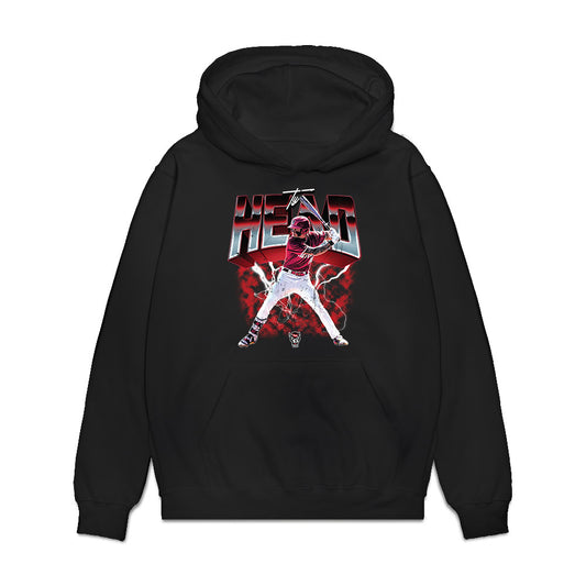 NC State - NCAA Baseball : Ty Head - Collage Premium Hooded Sweatshirt-0