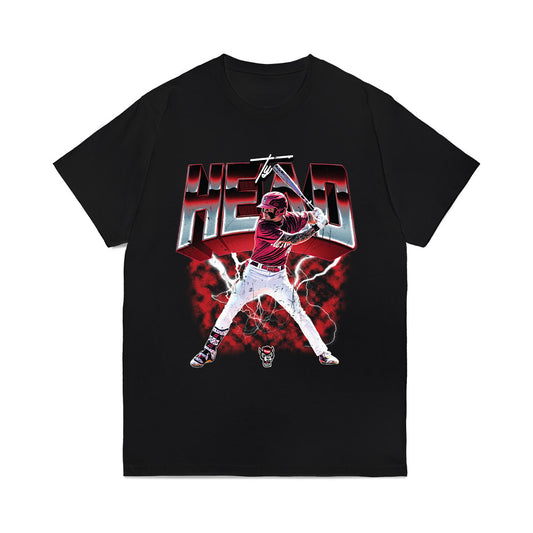 NC State - NCAA Baseball : Ty Head - Collage Comfort Colors T-Shirt-0