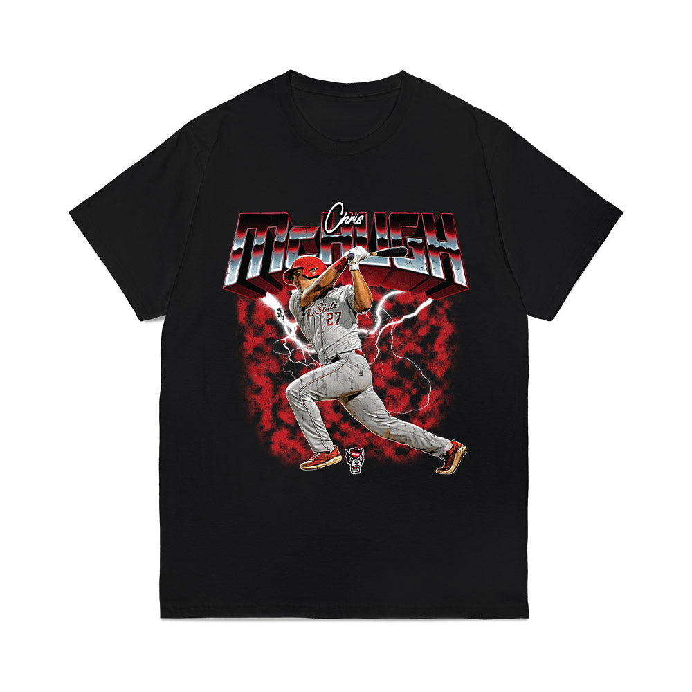NC State - NCAA Baseball : Chris Mchugh - Collage Comfort Colors T-Shirt-0