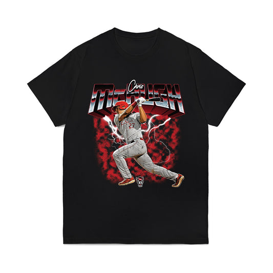 NC State - NCAA Baseball : Chris Mchugh - Collage Comfort Colors T-Shirt-0
