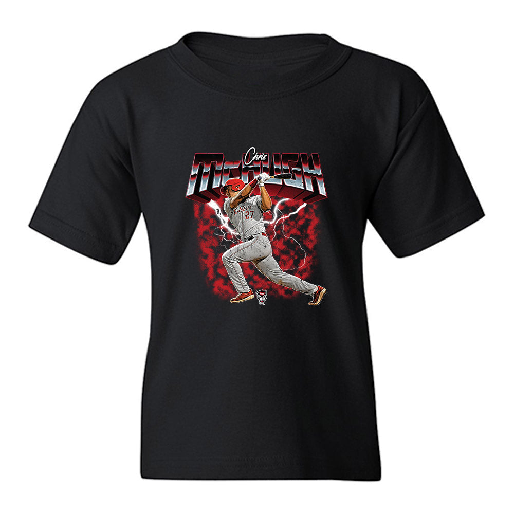 NC State - NCAA Baseball : Chris Mchugh - Collage Youth T-Shirt-0