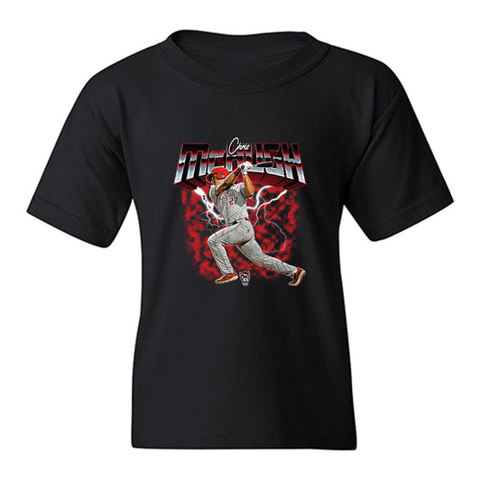 NC State - NCAA Baseball : Chris Mchugh - Collage Youth T-Shirt-0
