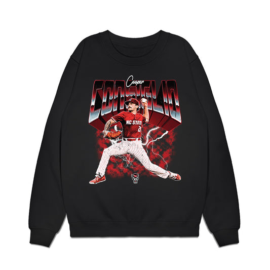 NC State - NCAA Baseball : Cooper Consiglio - Collage Premium Crewneck Sweatshirt-0