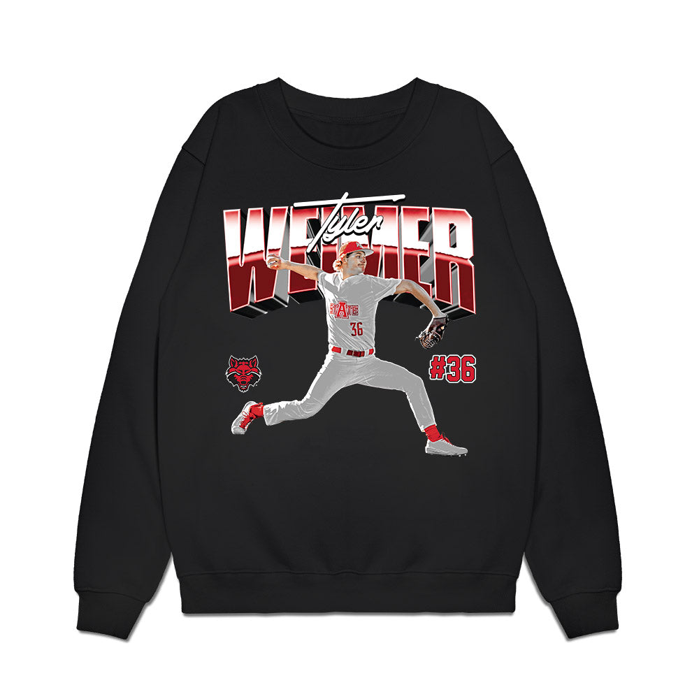 Arkansas State - NCAA Baseball : Tyler Weimer - Collage Premium Crewneck Sweatshirt-0