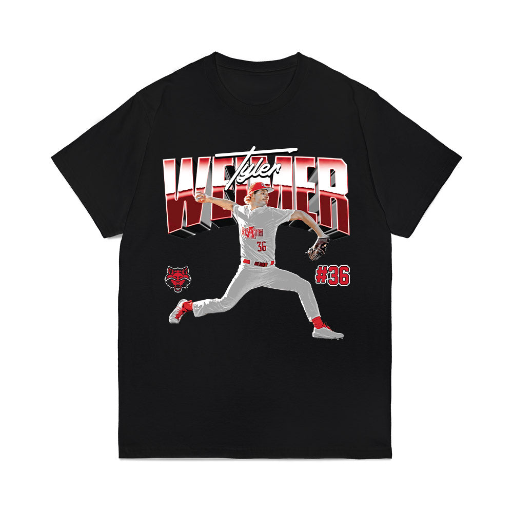 Arkansas State - NCAA Baseball : Tyler Weimer - Collage Comfort Colors T-Shirt-0