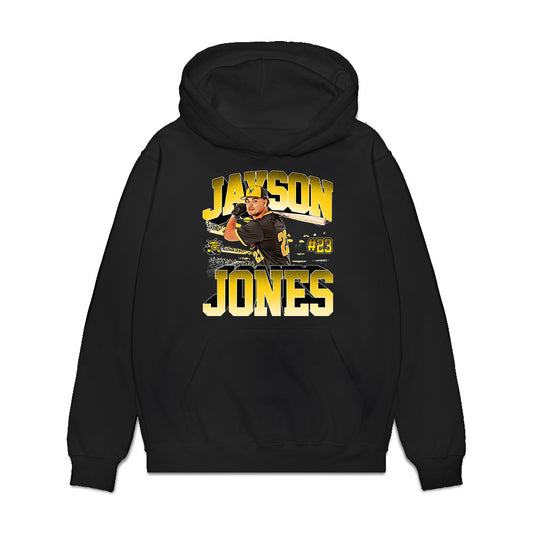 Wichita State - NCAA Baseball : Jayson Jones - Collage Premium Hooded Sweatshirt-0