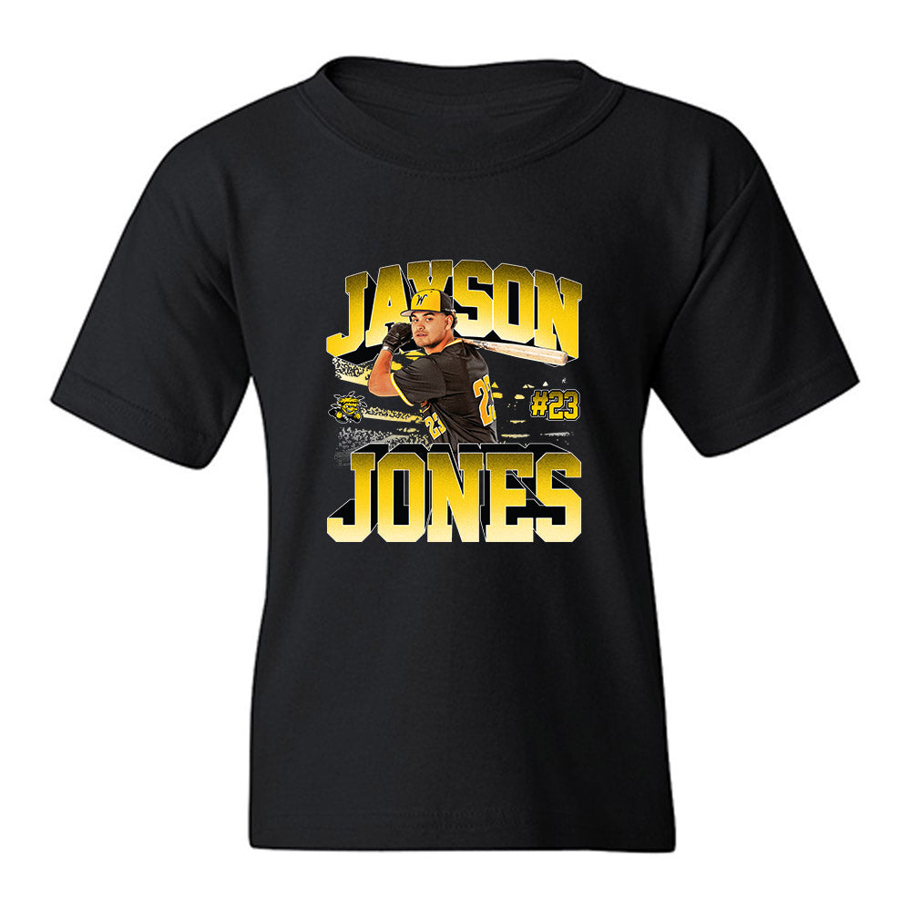 Wichita State - NCAA Baseball : Jayson Jones - Collage Youth T-Shirt-0