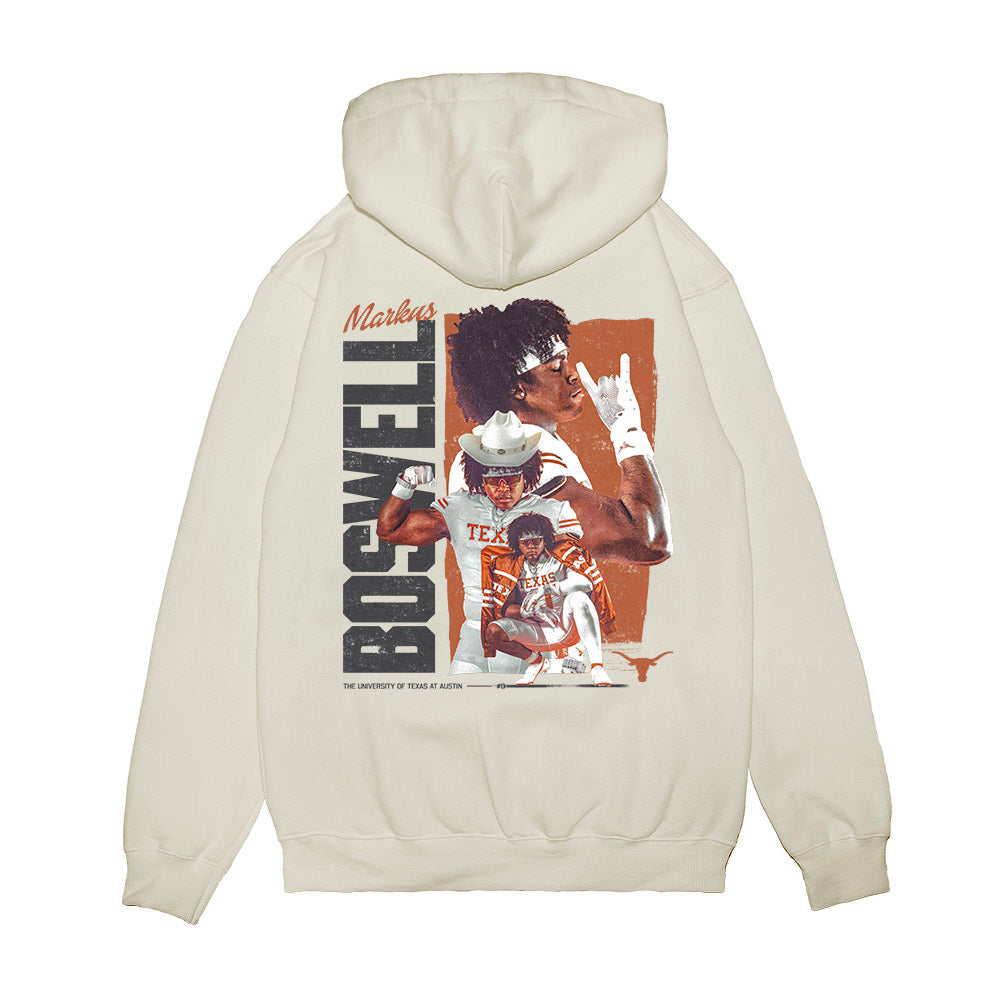 Texas - NCAA Football : Markus Boswell - Collage Premium Hooded Sweatshirt-1
