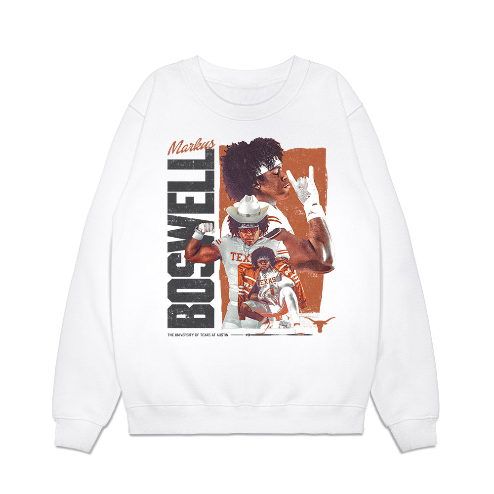 Texas - NCAA Football : Markus Boswell - Collage Premium Crewneck Sweatshirt-0