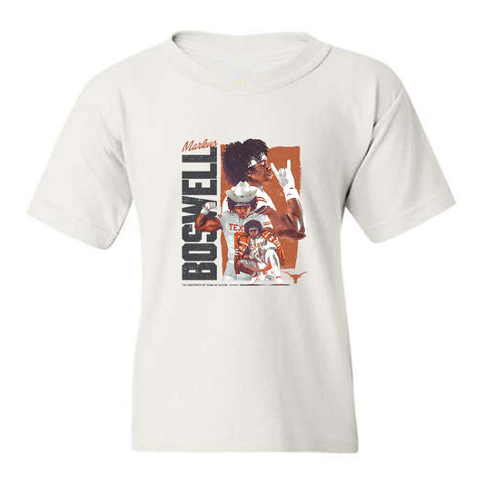 Texas - NCAA Football : Markus Boswell - Collage Youth T-Shirt-0