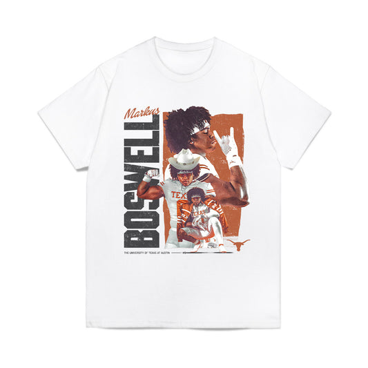 Texas - NCAA Football : Markus Boswell - Collage Comfort Colors T-Shirt-0