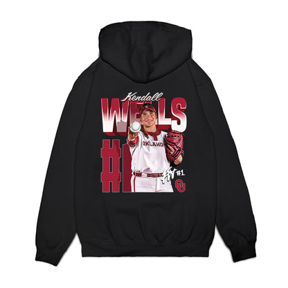 Oklahoma - NCAA Softball : Kendall Wells - Collage Premium Hooded Sweatshirt-1