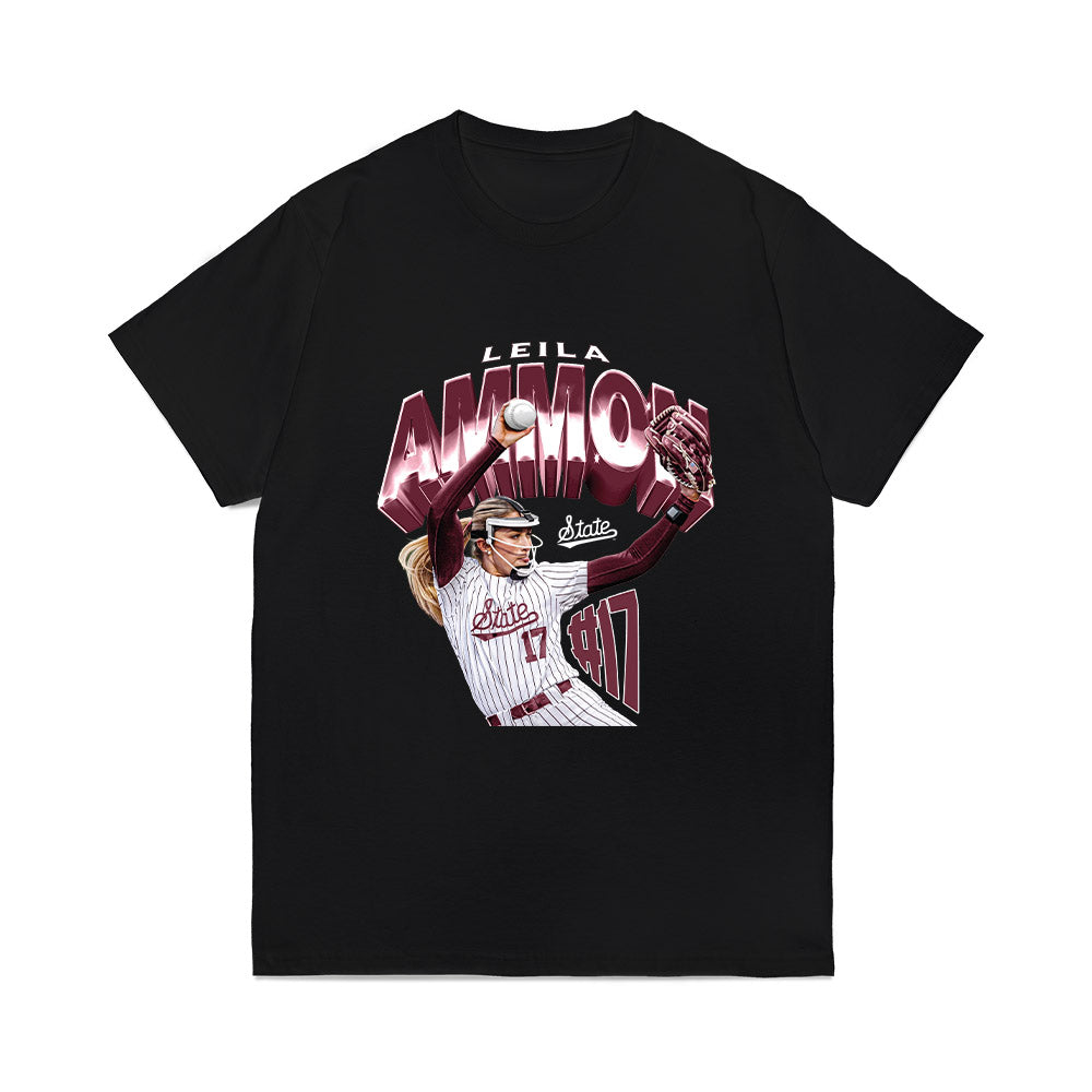 Mississippi State - NCAA Softball : Leila Ammon - Collage Comfort Colors T-Shirt-0