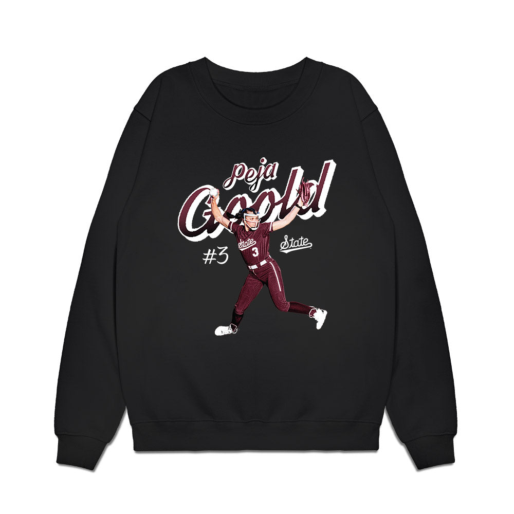 Mississippi State - NCAA Softball : Peja Goold - Collage Premium Crewneck Sweatshirt-0