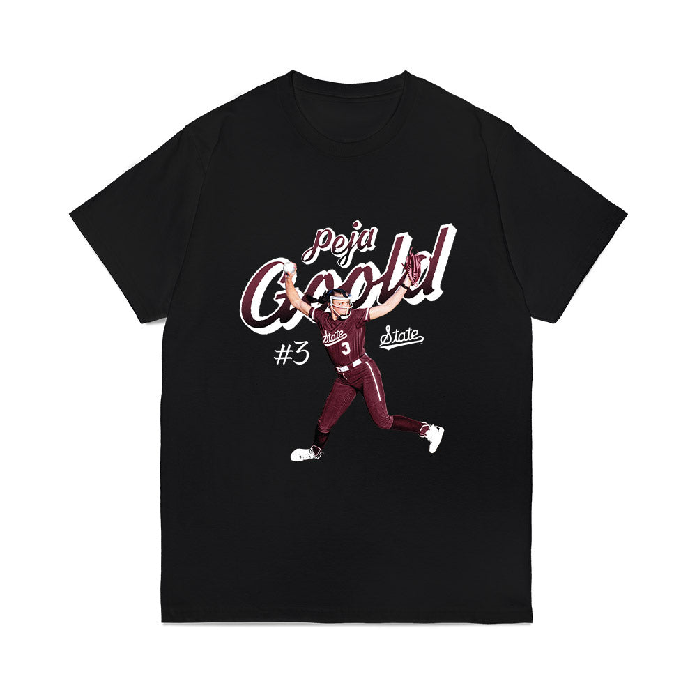 Mississippi State - NCAA Softball : Peja Goold - Collage Comfort Colors T-Shirt-0