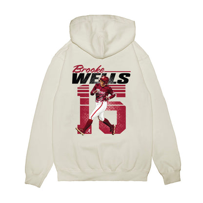 Alabama - NCAA Softball : Brooke Wells - Collage Premium Hooded Sweatshirt-1