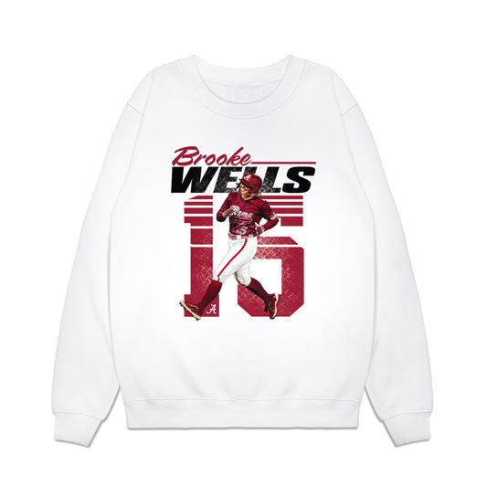Alabama - NCAA Softball : Brooke Wells - Collage Premium Crewneck Sweatshirt-0