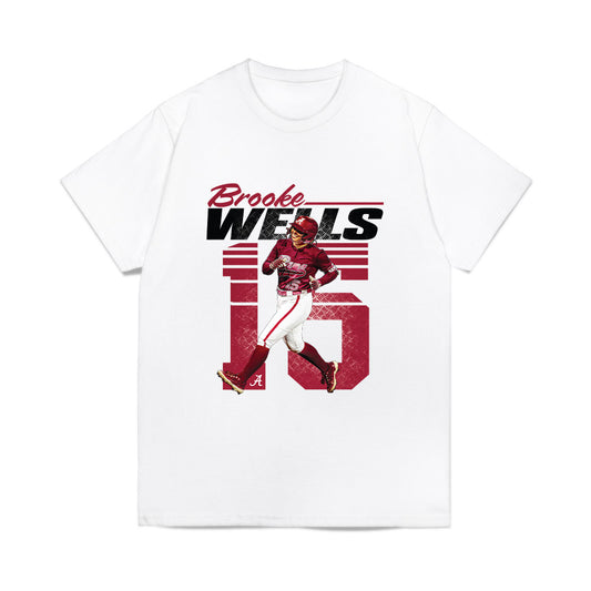 Alabama - NCAA Softball : Brooke Wells - Collage Comfort Colors T-Shirt-0