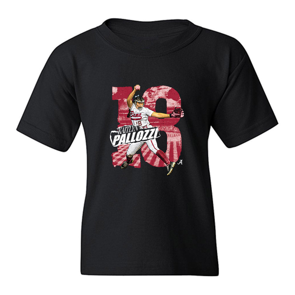Alabama - NCAA Softball : Kaitlyn Pallozzi - Collage Youth T-Shirt-0