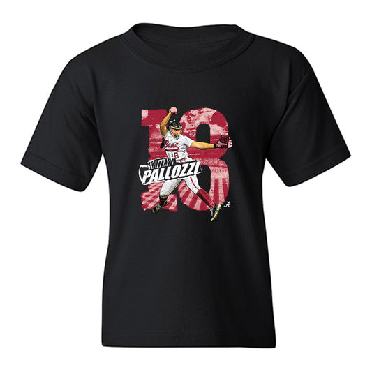 Alabama - NCAA Softball : Kaitlyn Pallozzi - Collage Youth T-Shirt-0