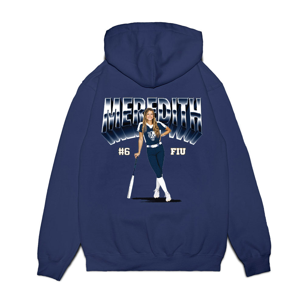 FIU - NCAA Softball : Kally Meredith - Fleece Hooded Sweatshirt-1