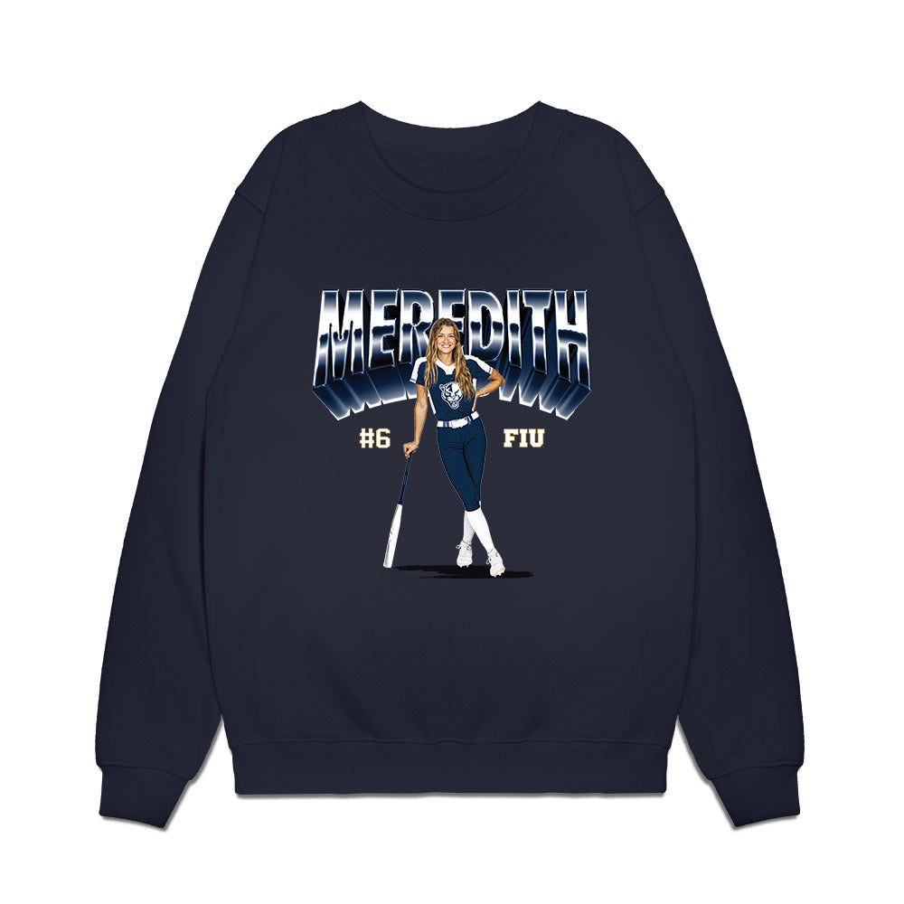 FIU - NCAA Softball : Kally Meredith - Premium Crewneck Sweatshirt-0