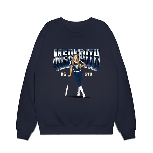 FIU - NCAA Softball : Kally Meredith - Premium Crewneck Sweatshirt-0