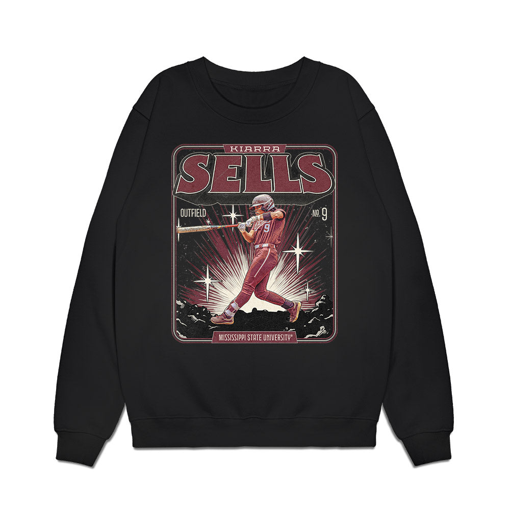 Mississippi State - NCAA Softball : Kiarra Sells - Collage Premium Crewneck Sweatshirt-0