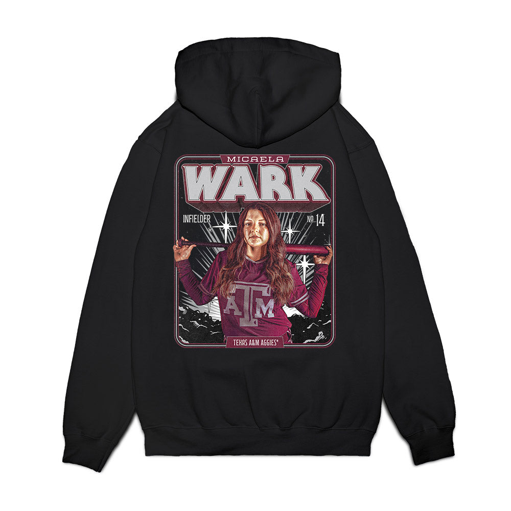 Texas A&M - NCAA Softball : Micaela Wark - Collage Premium Hooded Sweatshirt-1
