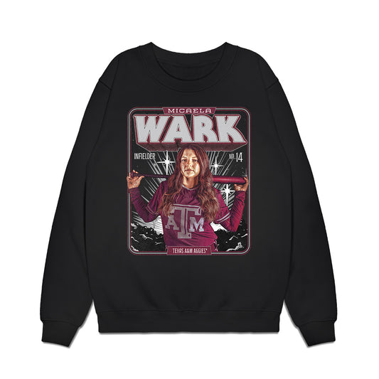 Texas A&M - NCAA Softball : Micaela Wark - Collage Premium Crewneck Sweatshirt-0