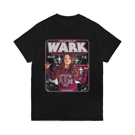 Texas A&M - NCAA Softball : Micaela Wark - Collage Comfort Colors T-Shirt-0