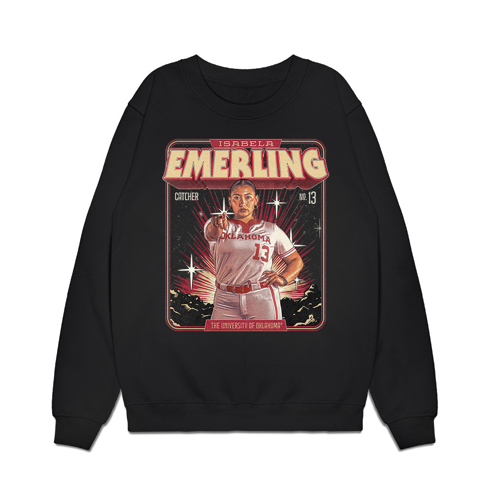 Oklahoma - NCAA Softball : Isabela Emerling - Collage Premium Crewneck Sweatshirt-0