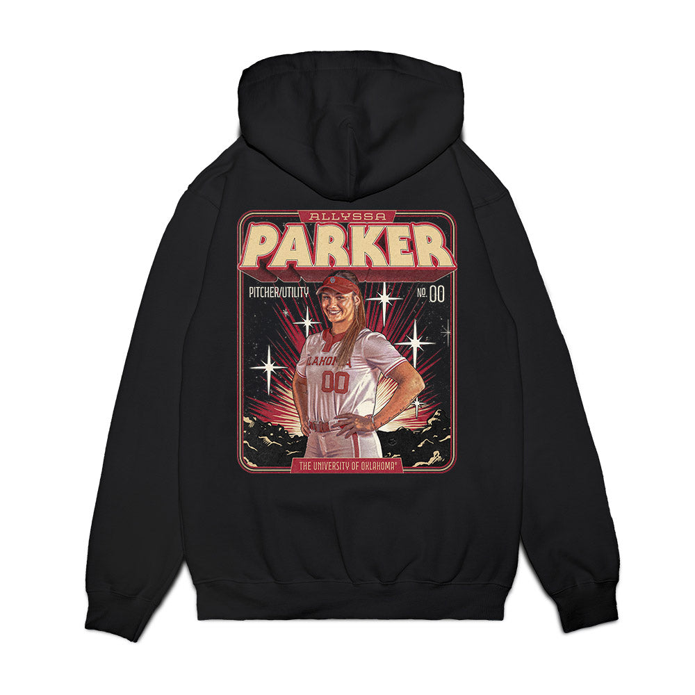 Oklahoma - NCAA Softball : Allyssa Parker - Collage Premium Hooded Sweatshirt-1